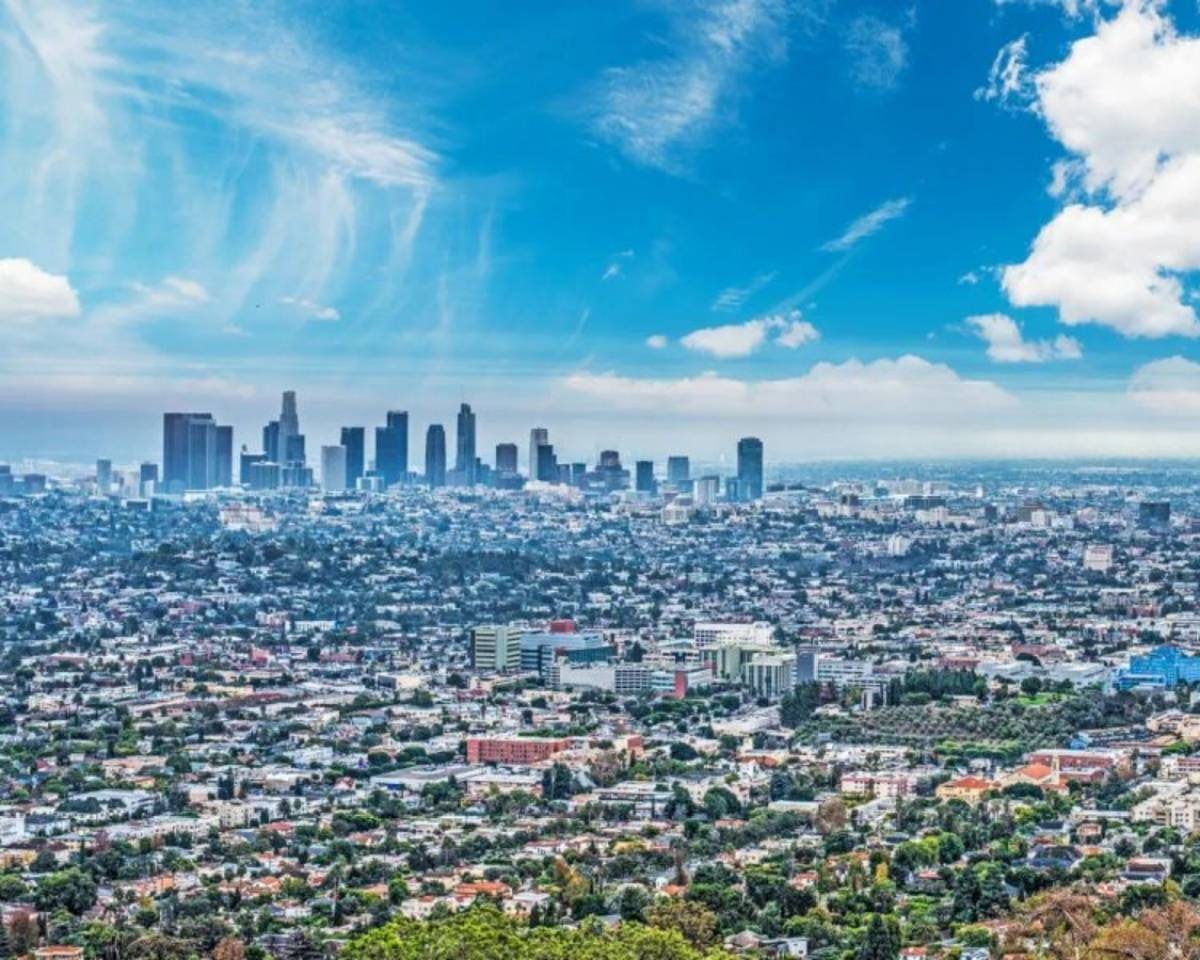 Los Angeles skyline and neighborhoods